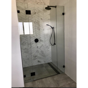 Hifo Frameless Wall To Wall Shower Screen 2401-2460 *2000